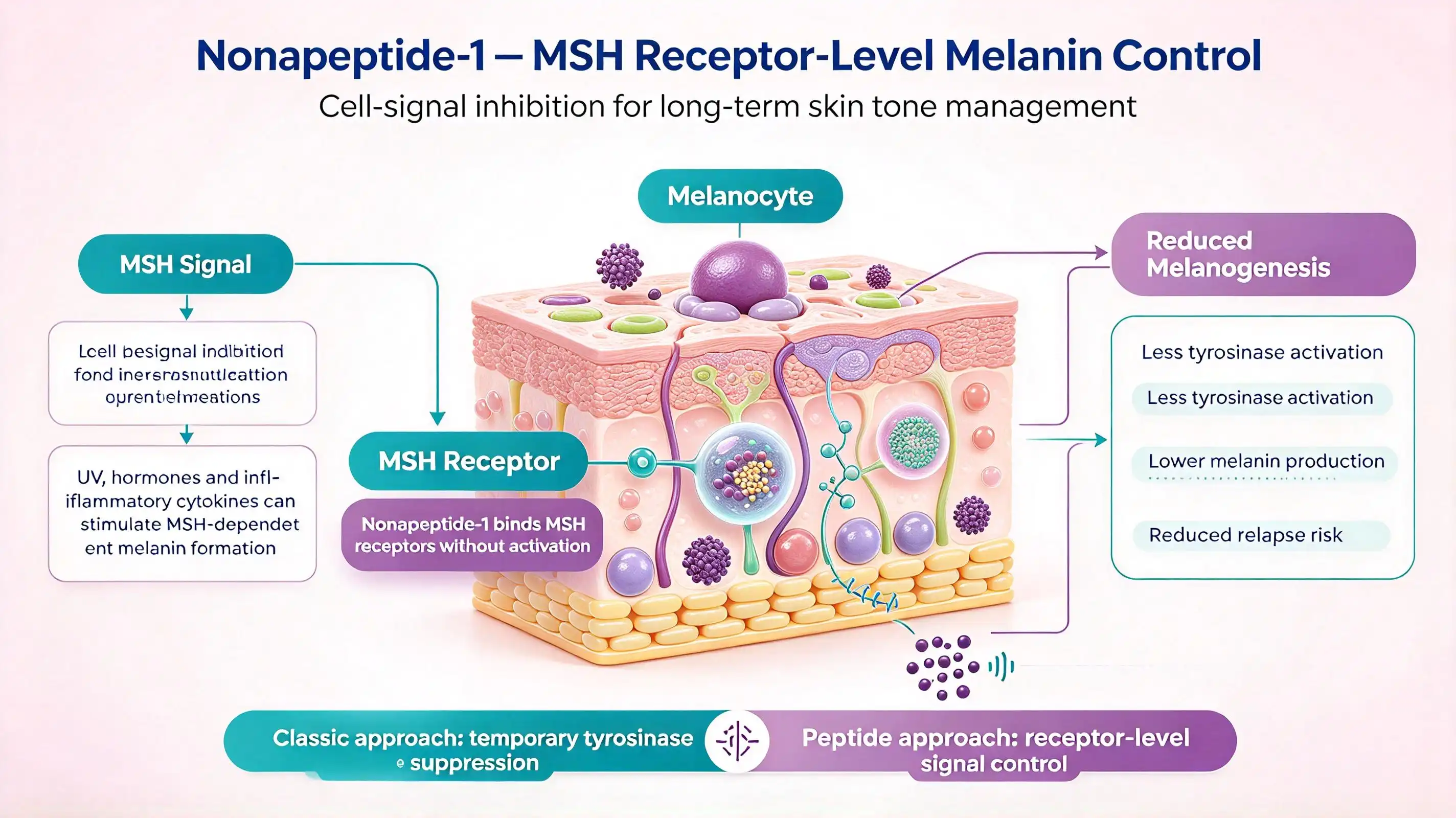Cosmetic peptide Nonapeptide-1